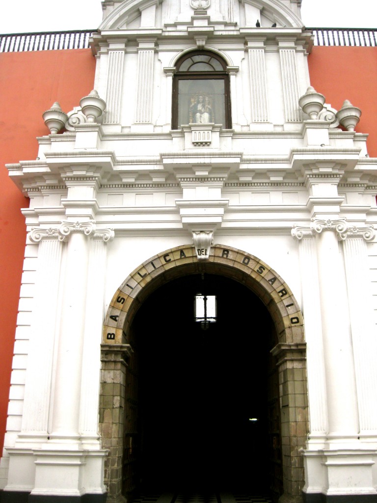 This is one of many entrances to Santo Domingo Church. I saw many Peruvians praying. 