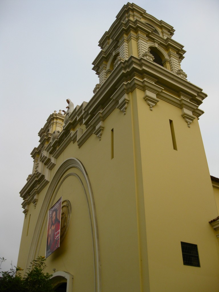 Ave Maria Catholic Church. It was cool to experience mass in Peru!