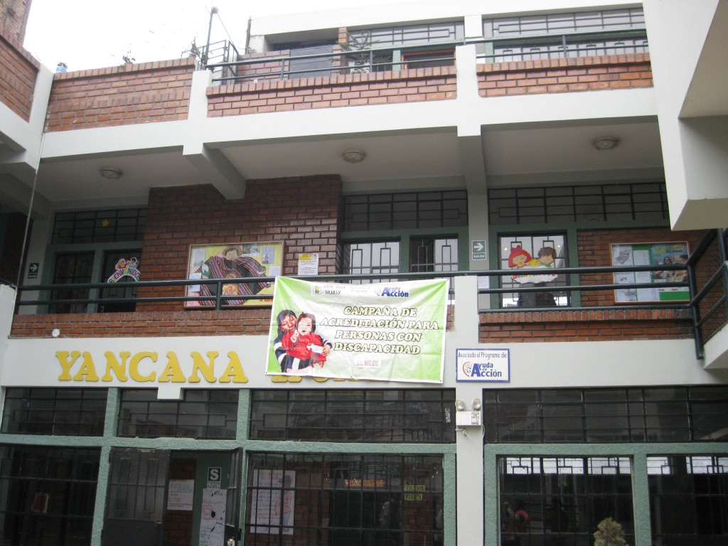 We went to Yancana Huasy, a school built by a priest in the 1980s for disabled children with services at a low cost.