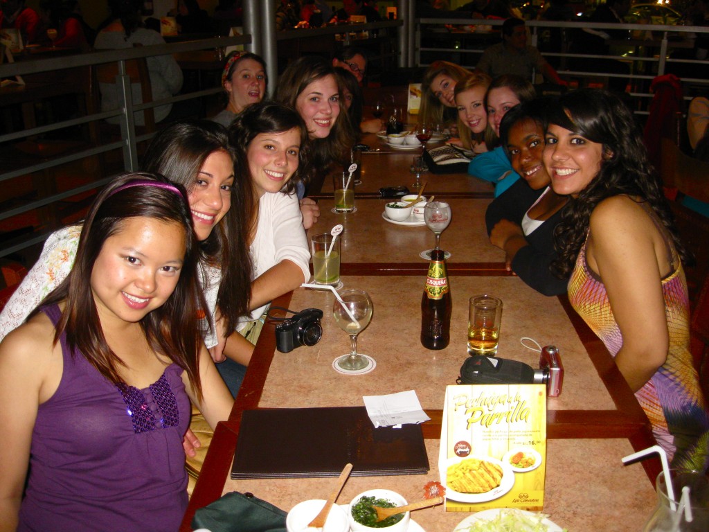 All the girls went to a Peruvian restaurant with our new friend and PUCP alum, Luis—what a lucky feller. 