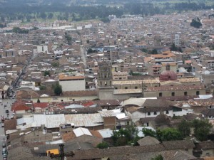 overlooking Cajamarca