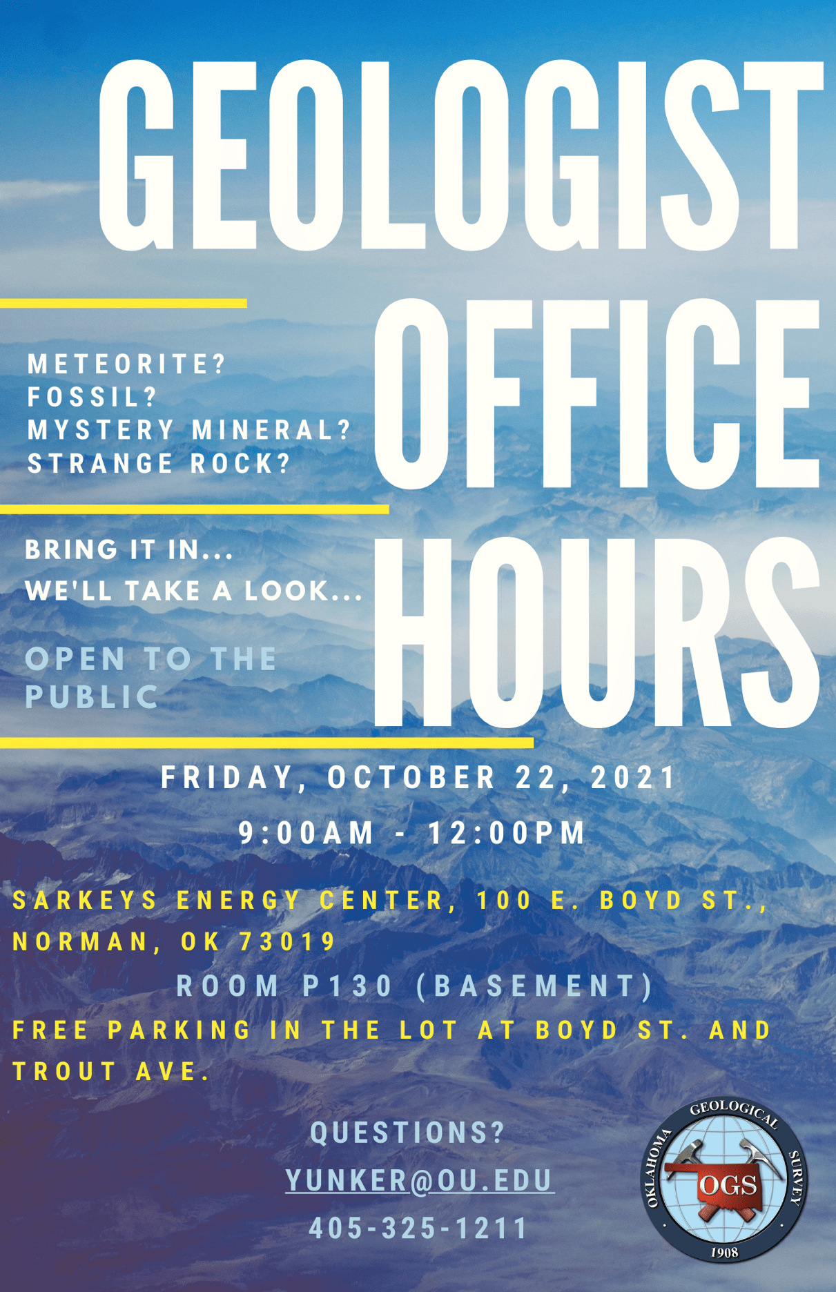 Geologist Office Hours