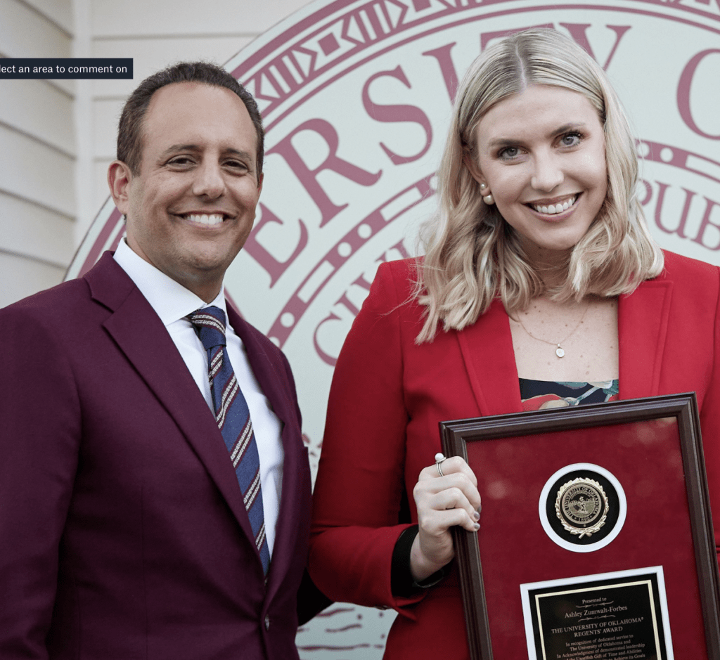 Ashley Zumwalt-Forbes Regents Alumni Award